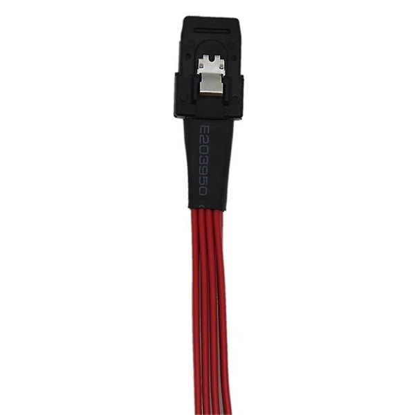 Rød 0.5m Mini Sas 36p 8087 Sff-8087 Til 4 Sata Splitter Kabel Forward Breakout Adapter For PC Datamaskin Server Tilbehør