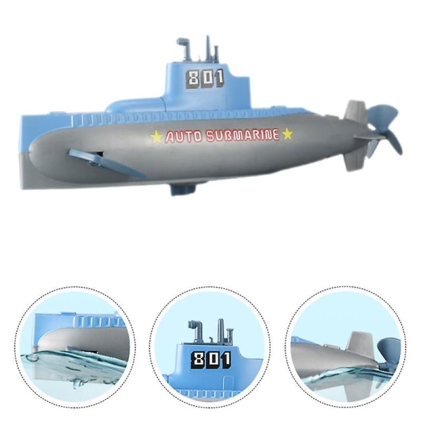1 stk ubådslegetøj Blue 6.5X8X23CM