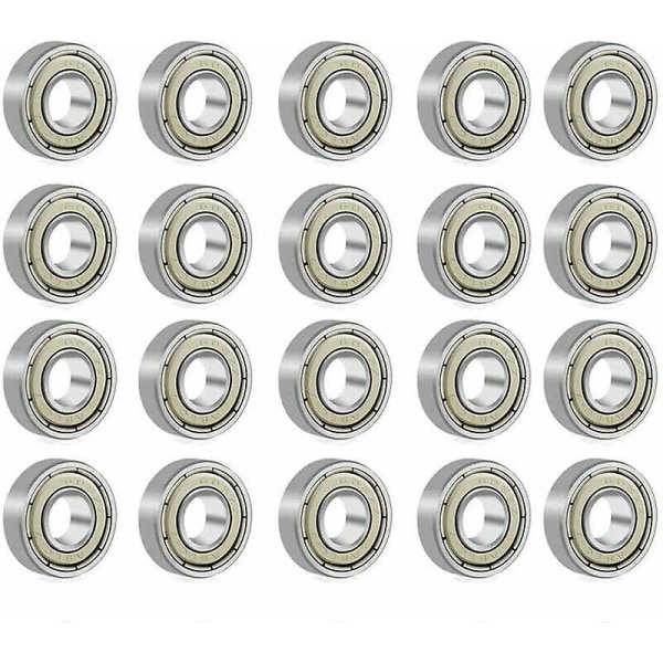 608zz Kullager, 20 Stycken Speed Bearings Kvalitetskullager För Rullskridskor, Skateboard, Longboard, Waveboard, 8 X 22 X 7 Mm