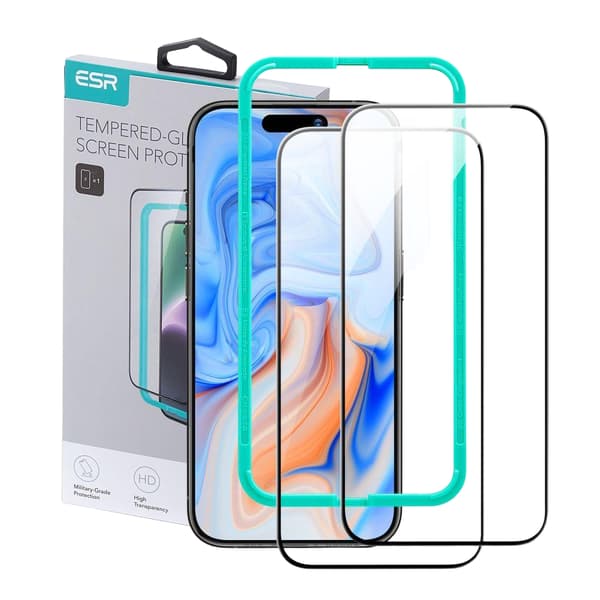 ESR iPhone 15 2-PACK Karkaistu lasinen näytönsuoja