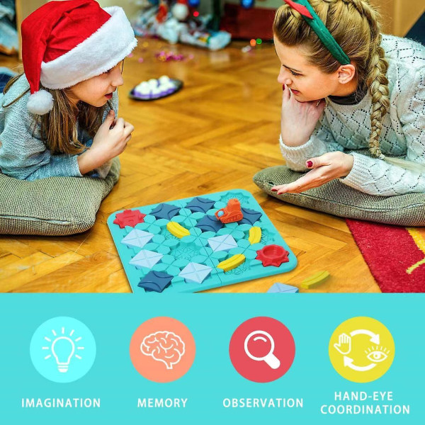 Logisk veibygger-spill Veibygging labyrint-puslespill for barn Pedagogisk leketøy