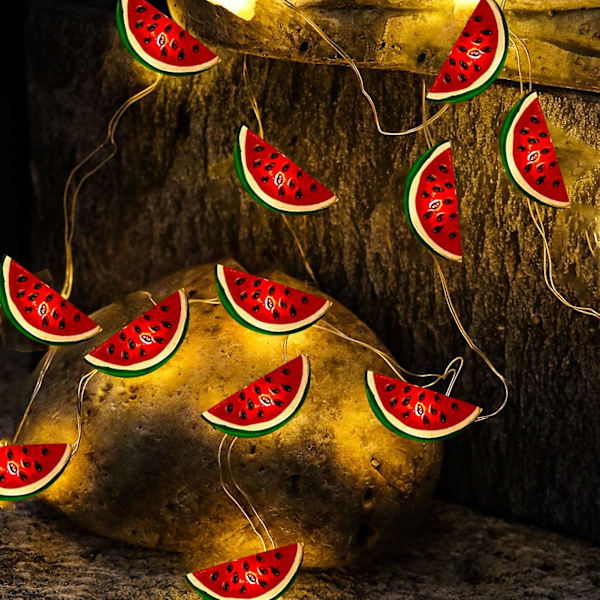 Vattenmelonformad Led String Light Icke-bländande Lågströmförbrukning Batteridriven Fairy Light Festdekoration Kaesi