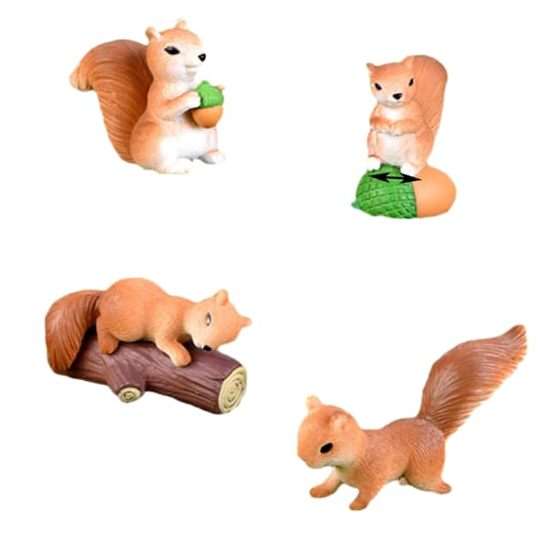 Miniature Egern Havefigur Mini Egern Dyrefigurer Fe Havetilbehør