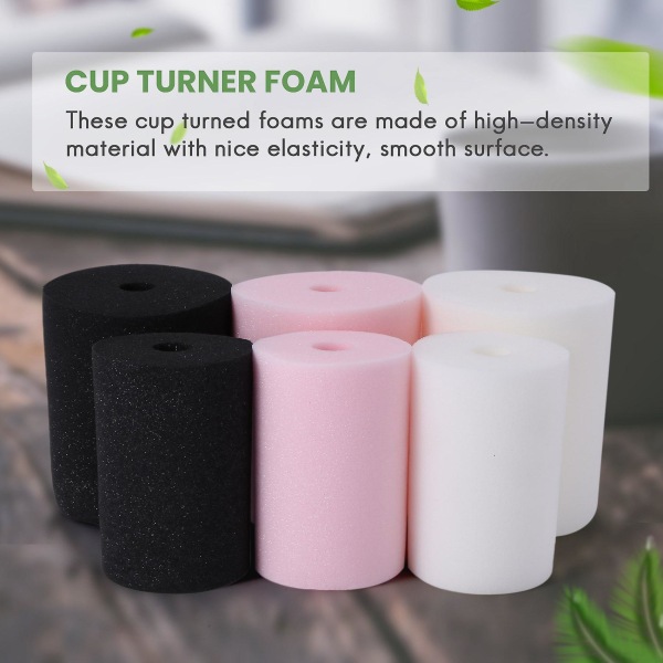 6 stk Cup Turner skum tumbler innsatser for 3/4 tommers pvc rør tumbler 10 Oz Til 40 Oz Tumblers Craftin