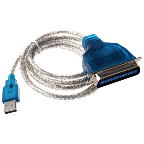 USB-til-parallell Ieee 1284 skriveradapterkabel-pc (koble din gamle parallellskriver til en usb-port