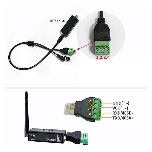 Seriell port Rs485 til Wifi-enhet servermodulkonverter -ew11a-0 Modbus-protokolldataoverføring via