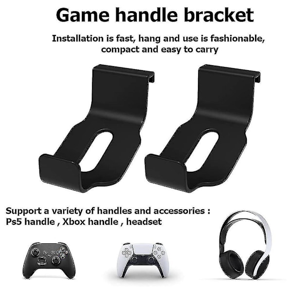 2 Pakker Kontrollerholder For Headset Hengerholder Kontrollerstativfeste