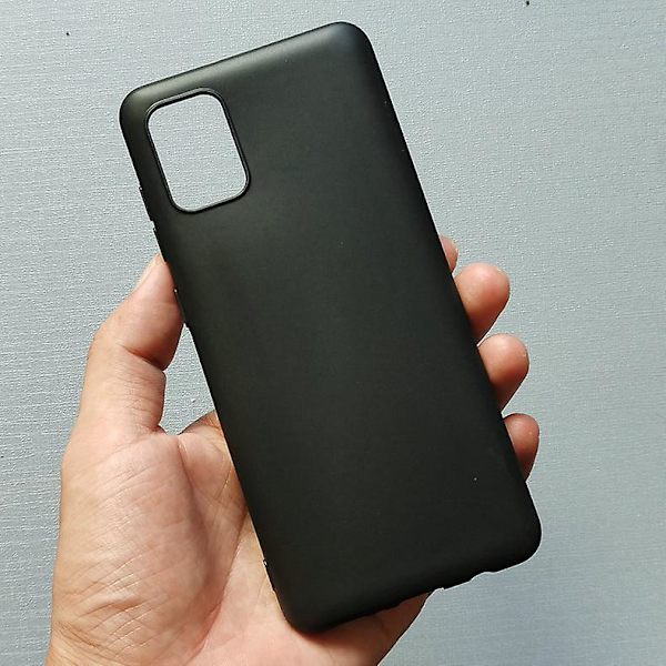 Svart styvt TPU- case för din Samsung Galaxy A41