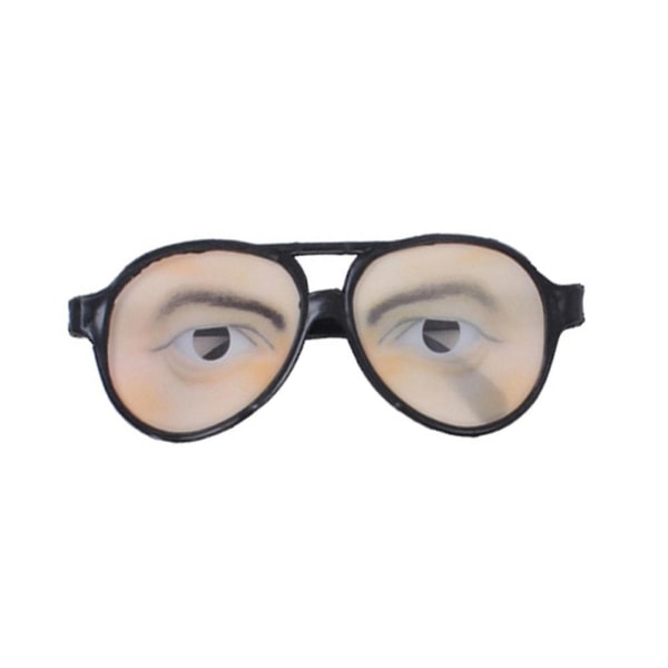 Ainutlaatuiset aurinkolasit Hauskat vitsilasit lasit Silmät Realistiset ulkoleikkisetti Tricking Prop Halloween silmälasit