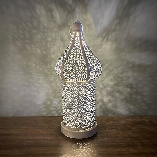 1 stk marokkansk lanterne, batteridrevet lampe