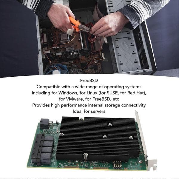 LSI SAS 9300 16I HBA-kort 12 Gbps 16 SATA SAS-port HBA-controllerkort til Windows til Linux til VMware til FreeBSD