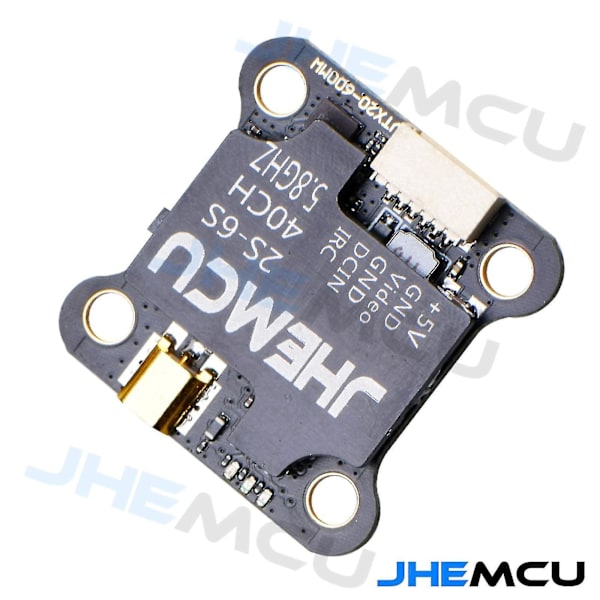 Jhemcu Vtx20-600 5.8g 40ch Fpv-sändare Pitmode 25mw 100mw 200mw 400mw 600mw 7-26v Justerbar Vtx för Fjärrstyrd Fpv-racingdrönare