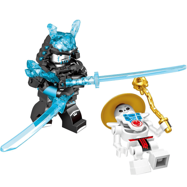 Sæt med 32 stk. Ninja Minifigurer Kai Jay Sensei Wu Master Byggeklodser Legetøj