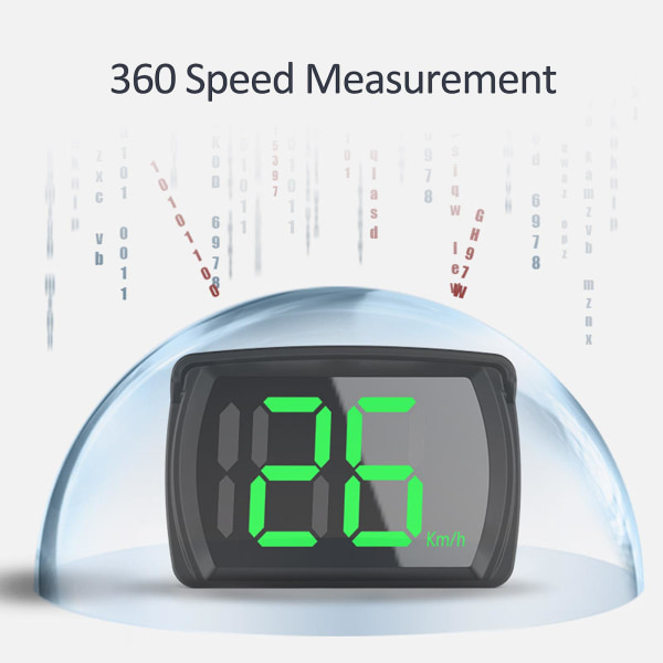 Halvprisrea Digital GPS-hastighetsmätare, Hud Car Head Up Display med digital hastighet i km/h och mph, verktyg för säker körning Nytt