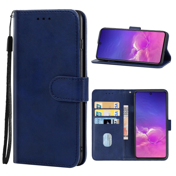 Lædertaske til Samsung Galaxy S10 Lite / A91 Blue