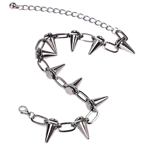 Metallpigger Studs Nagler Punk Goth Halskjede Choker Krage-haoyi