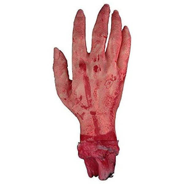 2 st Avhuggen Hand Hundleksak Avhuggen Hand Rekvisita Avhuggen Lem Rekvisita Blodiga Lemmar Avhuggna