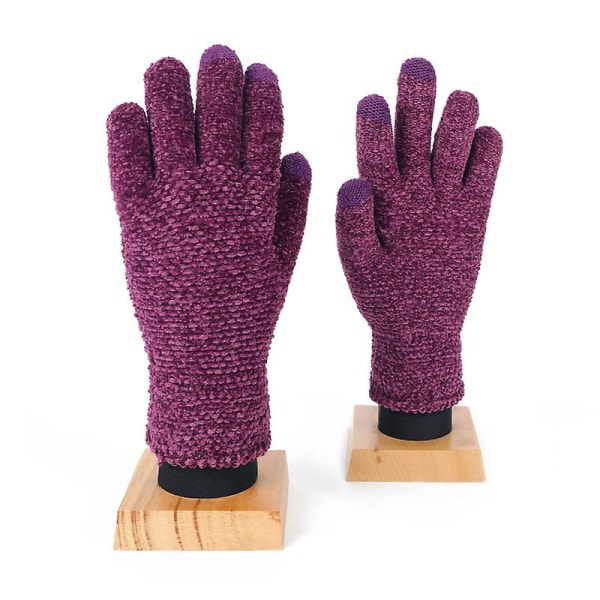 Stickade handskar "pekskärmshandskar dam, varma stickade handskar" (2 par) color 11