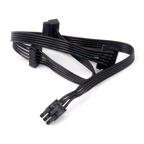 1 stk Gpu Pci 6pins hann 1 til 3 sata Ssd forsyningskabel for Cx850m Cx750m Cx600m Cx500m Cx430m Modular Black