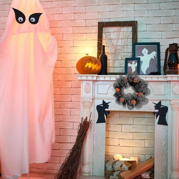 Halloween-seppele Kurpitsa-seppele 40 cm Halloween-oviseppele Täydellinen koristelu syksyyn / Halloweeniin / kiitospäivään