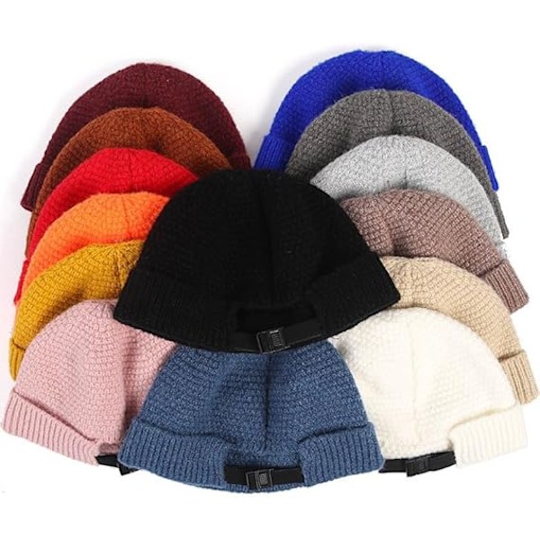Herr Brimless Hattar Docker Mössa Skull Caps Unisex Vinter