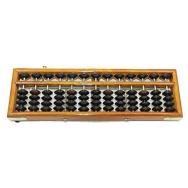 Vintage -tyylinen puinen abacus Math Professional Abacus aikuisille lapsille, opaskäsikirja ja nollauspainike