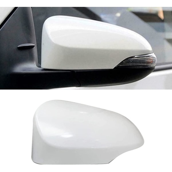 Side fløjspejl indikator linsedæksel uden lampe inkluderet til Toyota Yaris 2012-2019 (venstre) hvid1 stk.