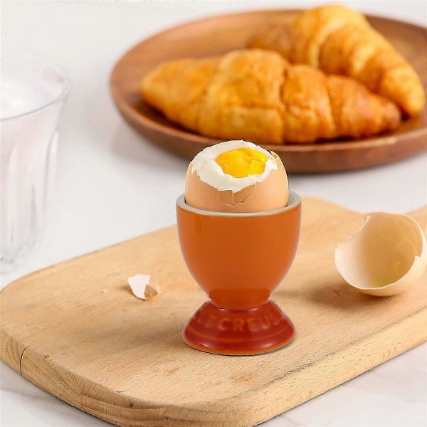 Keramiske Eggkopper, Porselen Fargerike Eggkoppsett på 6, Stativholder for Bløtkokte Egg, Mikrobølgeovn