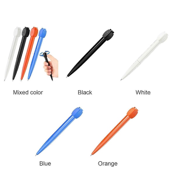 Fidget Spinner Pen Fidget Pen Spinner med ABCD Rotationshætte Hjælp Beslutningsfatning Anti Stress Angst Reducerende Kuglepenne Gadget Kreativ Stress Re Orange