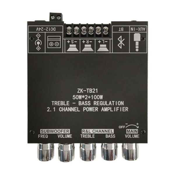 Zk-tb21 2.1 kanals forstærker Bluetooth digital effektforstærker modul 50wx2 +100w gør-det-selv