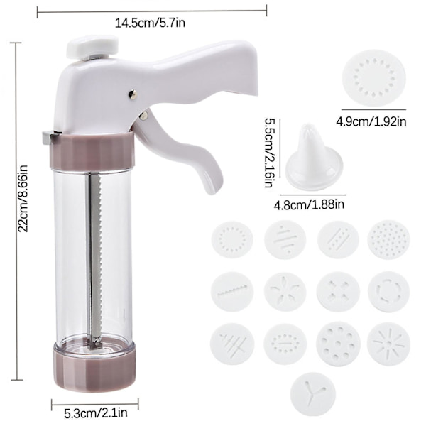 Gadgets for hjemmet Manuell kjeks ekstruder Embossing ekstruder Smør ekstruder Embossing ekstruder Bakeverktøy Q