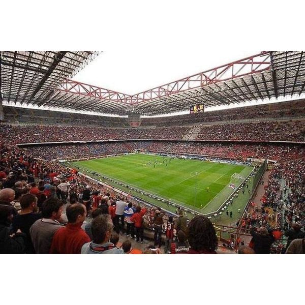 3d Arena Puzzle Model, Stadio San Siro (italien), världsberömd byggnadsmodell, DIY Puzzle Model Kit, Fans Souvenirer, Dekorationer, S-leksaker för vuxna barn