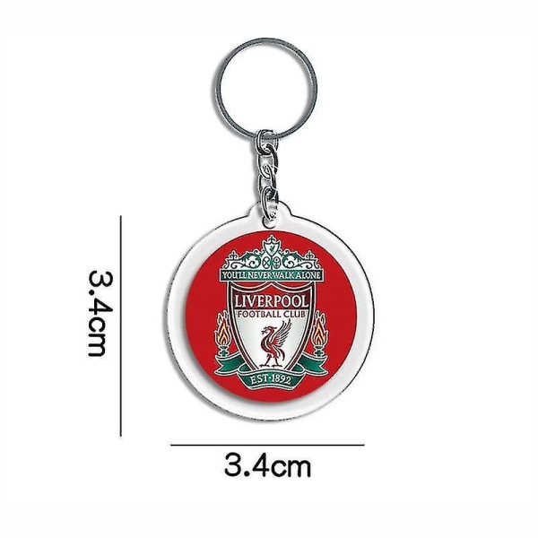 Sztxj Giant Liverpool Football Club -joukkueen tunnus logoriipus Barcelonan akryylipyöreä avaimenperäriipus