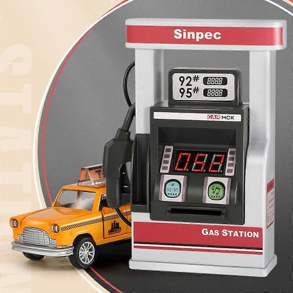 Børns Simulering Tankstation Benzin Service Legetøj