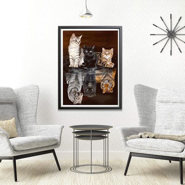 5D Fuld Diamant Maleri Tiger, DIY Diamant Broderi Maleri