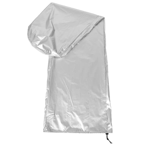Forlængerstigeovertræk Foldbart Design Til Byggepladser Regnbeskyttelse 210D Polyester 1 Stk Silver 195.00X50.00X6.50CM