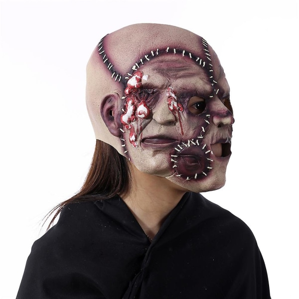 Halloween Kolmipuolinen Ghost Scary Mask, kauhunaamiot, Cosplay Partyn kammottava naamio lavaesityksiin, Haunted House