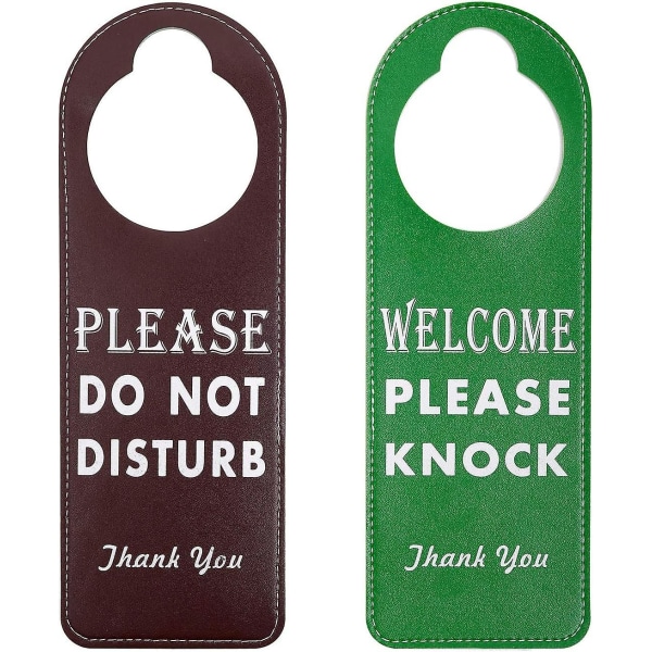 Do Not Disturb Door Hanger Sign - 2 Pack Please Do Not Disturb Sign