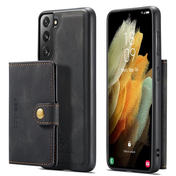 Samsung Galaxy S22 - Etui med kortholder HØJ KVALITET Röd