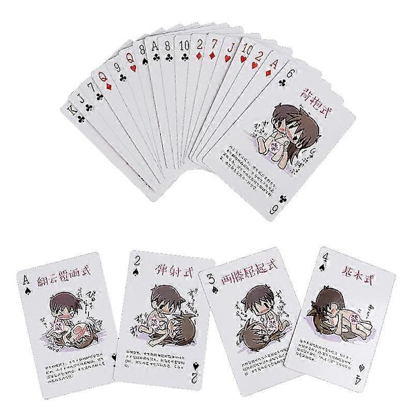 Sexig Poker Olika Konster Sex Vuxen Spelkort Set Vänner Present Par Kollektion Texas Hold'em Spelkort Brädspel