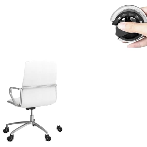 5-pak Hjul til Kontorstol - 11 mm Transparent