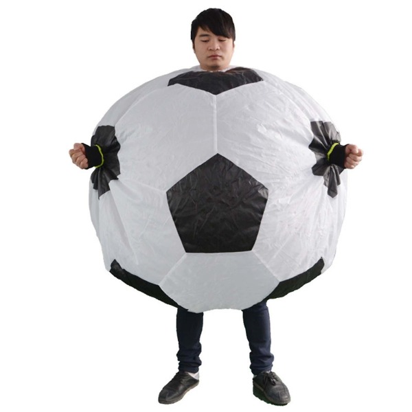 Rolig fotboll uppblåsta kläder för vuxenmode Anime karaktärer Dress-up kostym för aktivitet Fest scen
