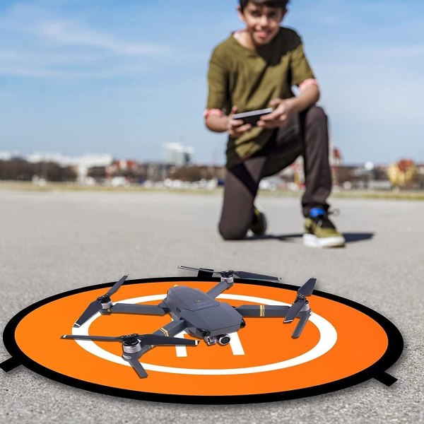 Drone-landingsplade 75 cm landingsplade til droner Indoostrial foldbar landingsplade Vandtæt, foldbar landingsplade Takeoff Landingshelipad til Dji Mav