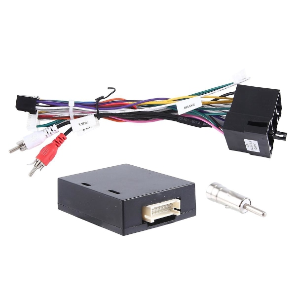 Bil Android Radio CANBus Kabel Strøm Ledningsnet Stikadapter med CAN Bus Dekoder til Alfa Romeo 147 159 Black