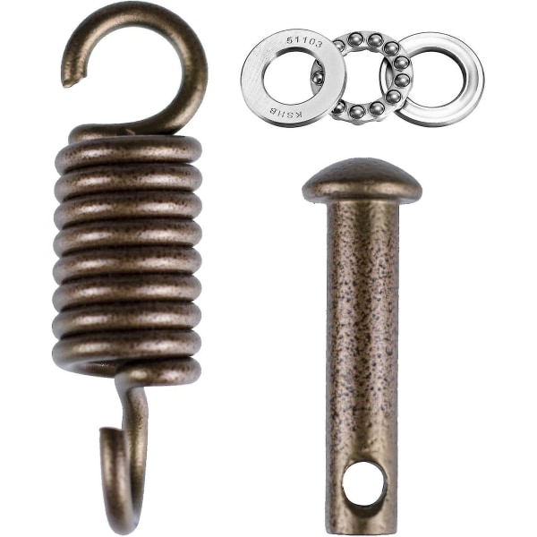 Hængekøjestol Ultimate Hanging Kit - Æg Hængekøjestol Spring Pin Plug Hardware- 500lb Hængekøjestol Hængesæt til at hænge kurvstole Hængekøje og