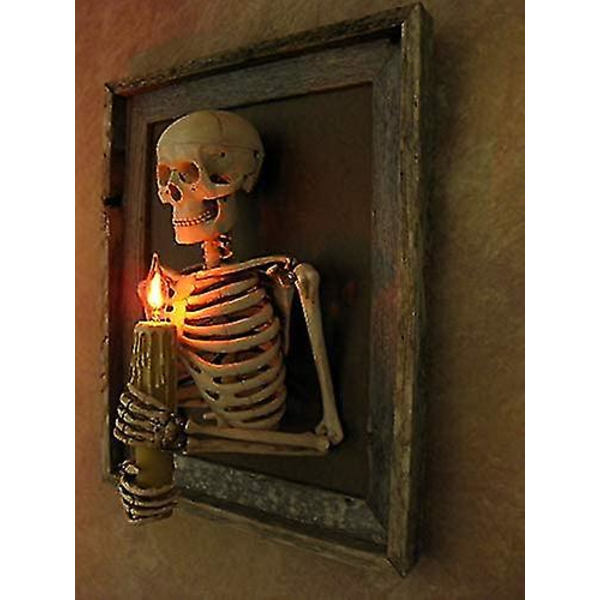 Indrammet 3D Skelet Torso Lys