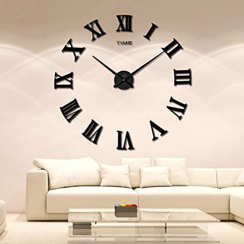 DIY Vægur Timer 3D Stor Sort