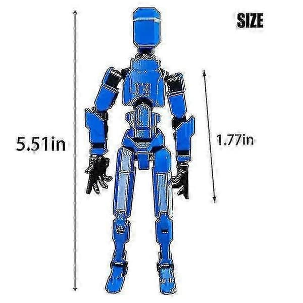 T13 Actionfigur Titan 13 Actionfigur Robot Actionfigur 3D-tryckt yellow