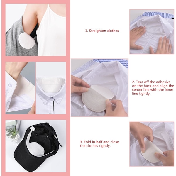 24 Kyljenaluspehmustetta, Ultraohut Mukava Hikoilun Imeytyvä Deodorantti, Unisex (Ihonväri)
