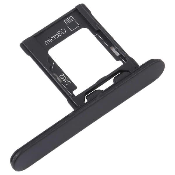 25-26 Til Sony Xperia XZ1 Compact KOMPATIBEL SIM-kortbakke + Micro SD-kortbakke Black